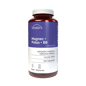 Vitaler's Magnesium 100 mg + Potassium 150 mg + B6 6 mg - 120 Capsules