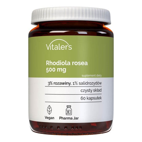 Vitaler's Rhodiola Rosea 500 mg - 60 Capsules