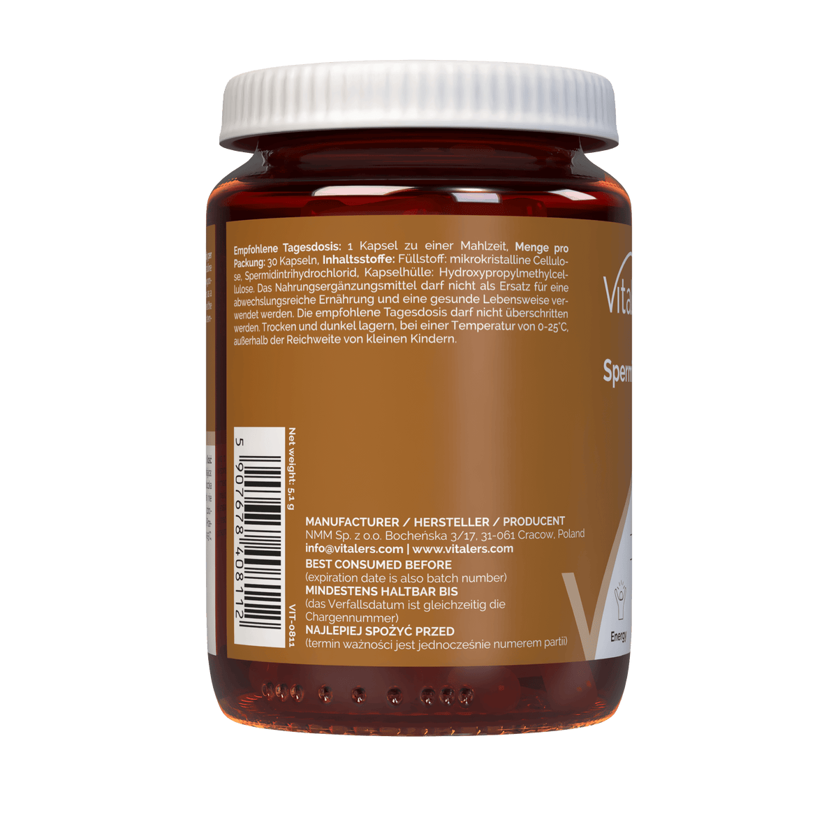 Vitaler's Spermidine 10 mg - 30 Capsules