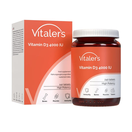 Vitaler's Vitamin D3 4000 IU - 240 Tablets