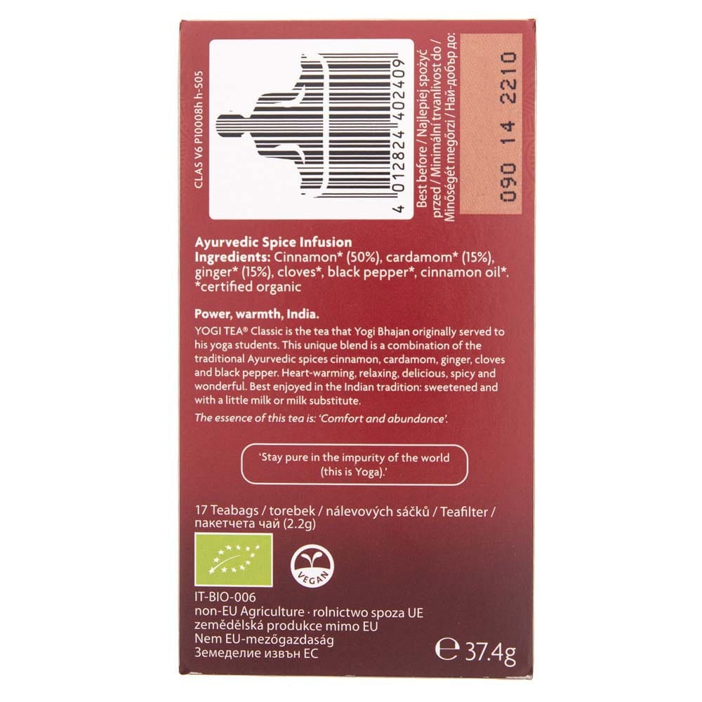 Yogi Tea Classic - 17 sachets