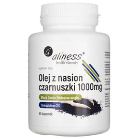 Aliness Black Cumin Seed Oil 2% 1000 mg - 60 Capsules