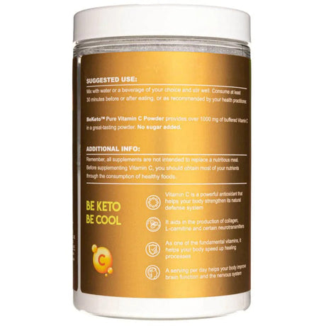 BeKeto Vitamin C 100%, powder - 150 g