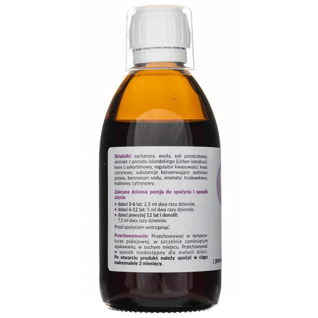 Garda Syrup with Icelandic Lichen, Black Currant - 120 ml