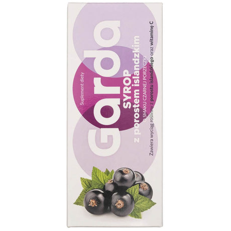 Garda Syrup with Icelandic Lichen, Black Currant - 120 ml