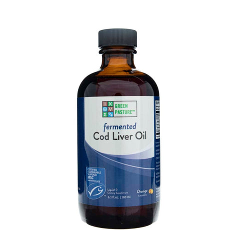 Green Pasture Fermented Cod Liver Oil, Orange - 180 ml