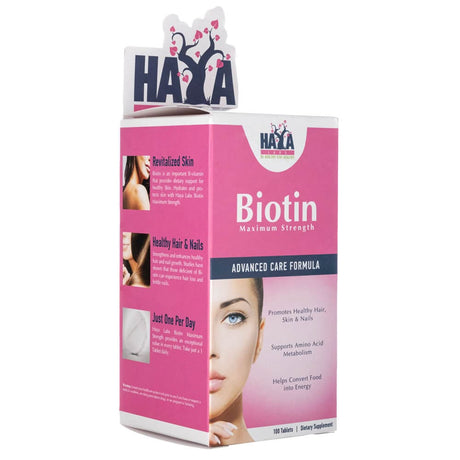 Haya Labs Biotin 10000 mcg - 100 Tablets