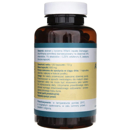 Medverita Ashwagandha extract 9% - 120 Capsules