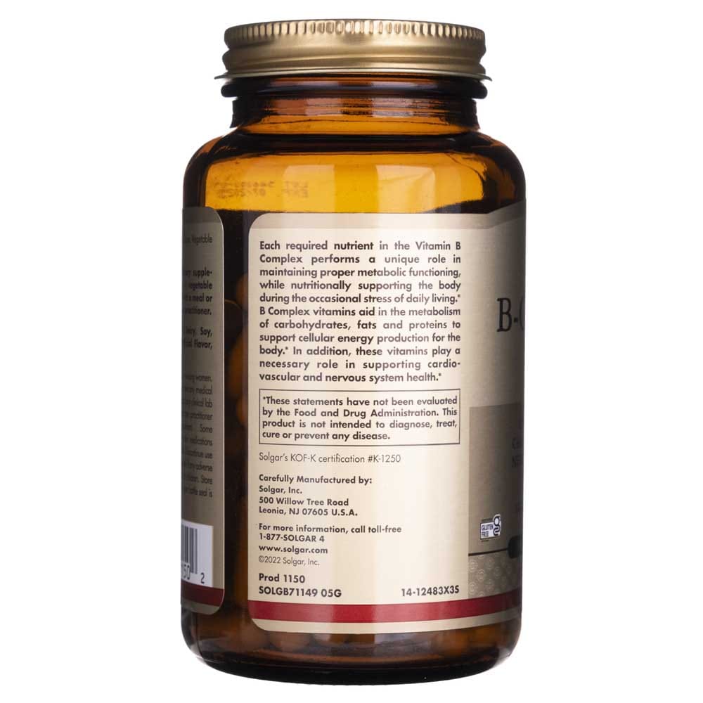 Solgar B-Complex “100” - 100 Veg Capsules