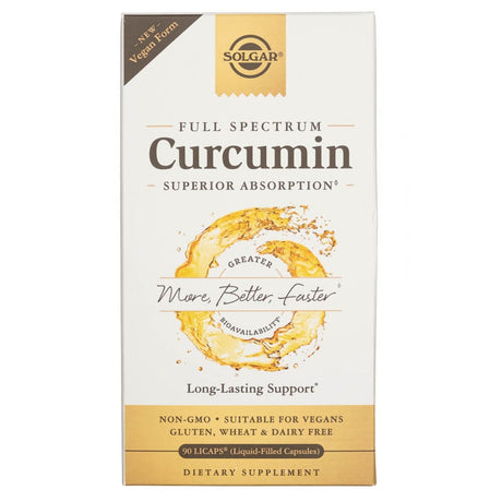 Solgar Full Spcetrum Curcumin Liquid Extract - 90 Softgels