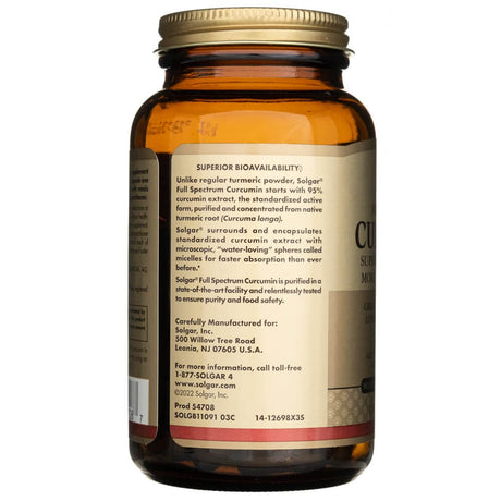 Solgar Full Spcetrum Curcumin Liquid Extract - 90 Softgels