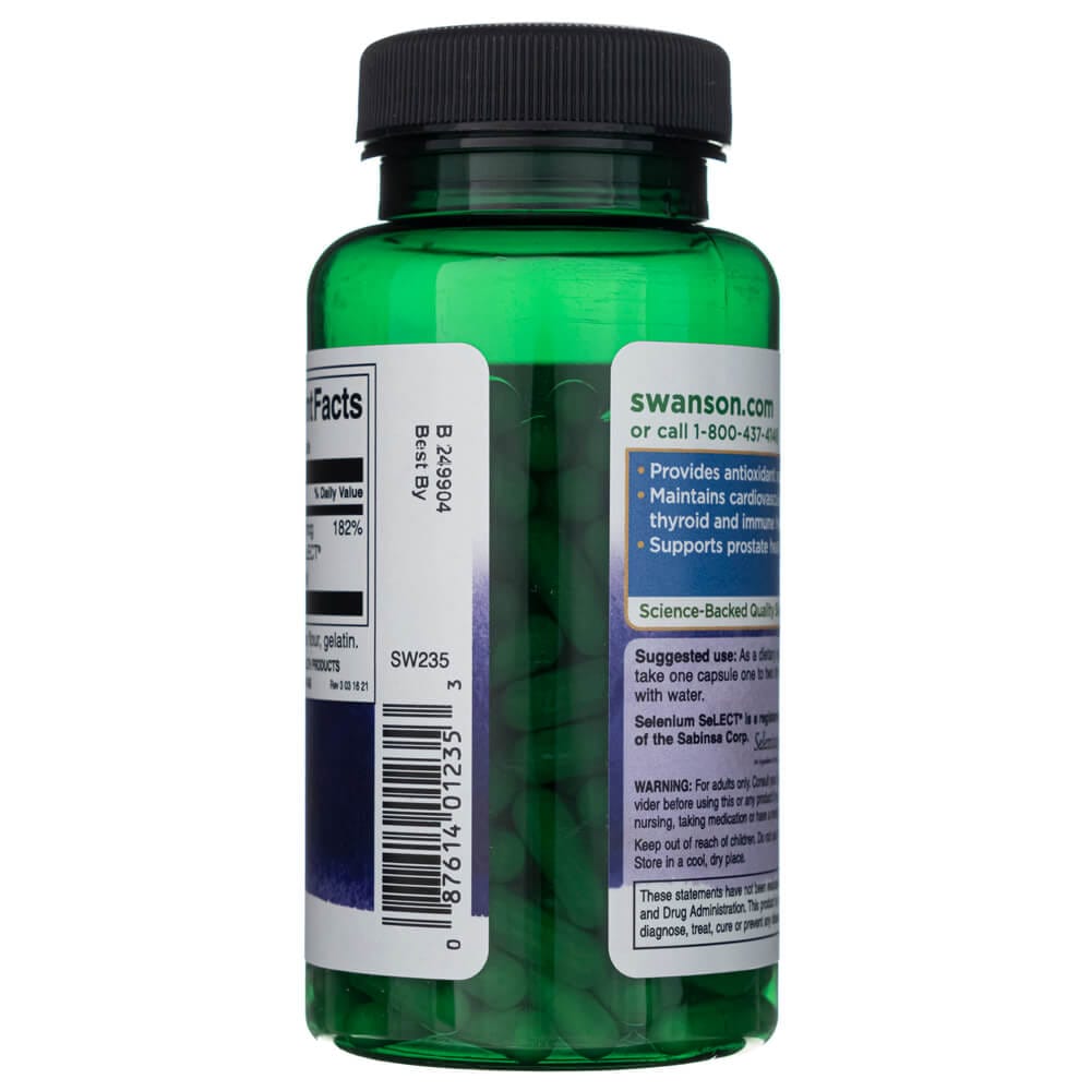 Swanson Selenium L-Selenomethionine 100 mcg - 200 Capsules