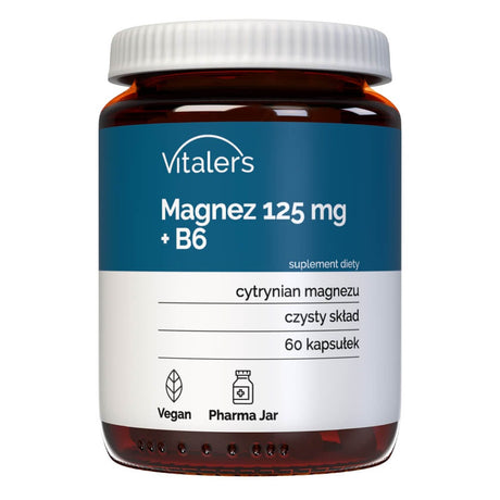 Vitaler's Magnesium 125 mg + Vitamin B6 - 60 Capsules